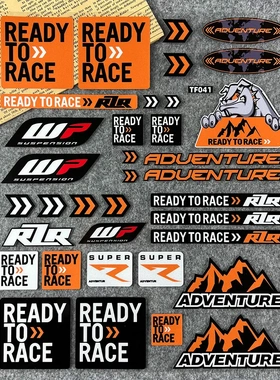 适用于KTM390 duke790摩托车贴纸防水反光改装头盔贴车贴车身贴花