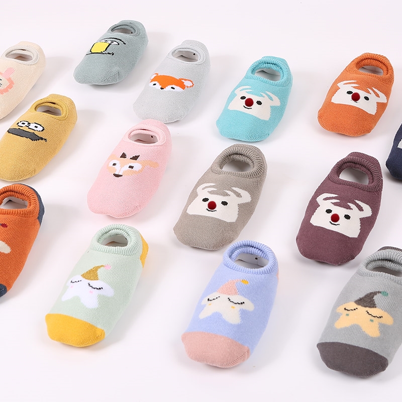 地板袜加绒加厚冬天防滑毛圈袜