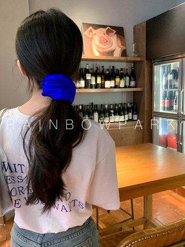 重磅真丝30姆米少女复古发圈