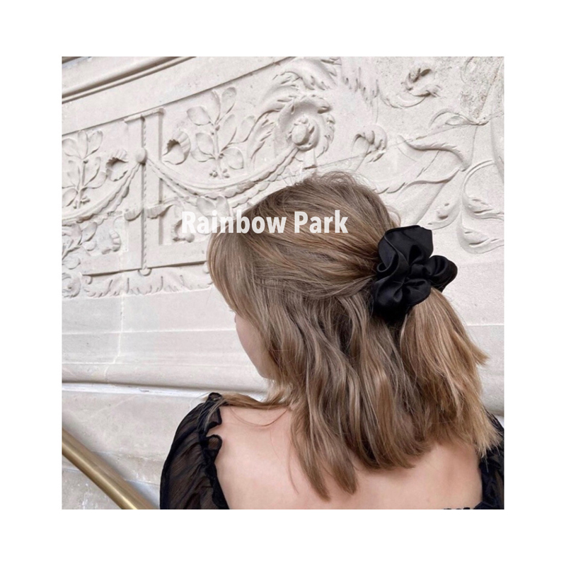 ins真丝30姆米丸子原创黑色发圈