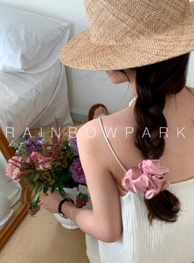 手工自制新款英国小众设计30姆米真丝发圈toroon同款发饰大肠圈女