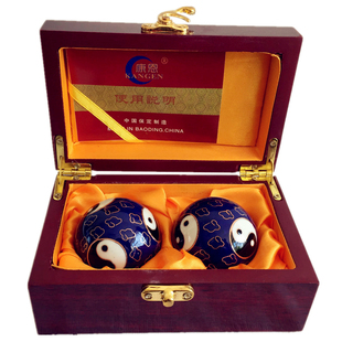 生日礼物保定铁球健身球中老年人手球景泰蓝太极按摩保健球手转球