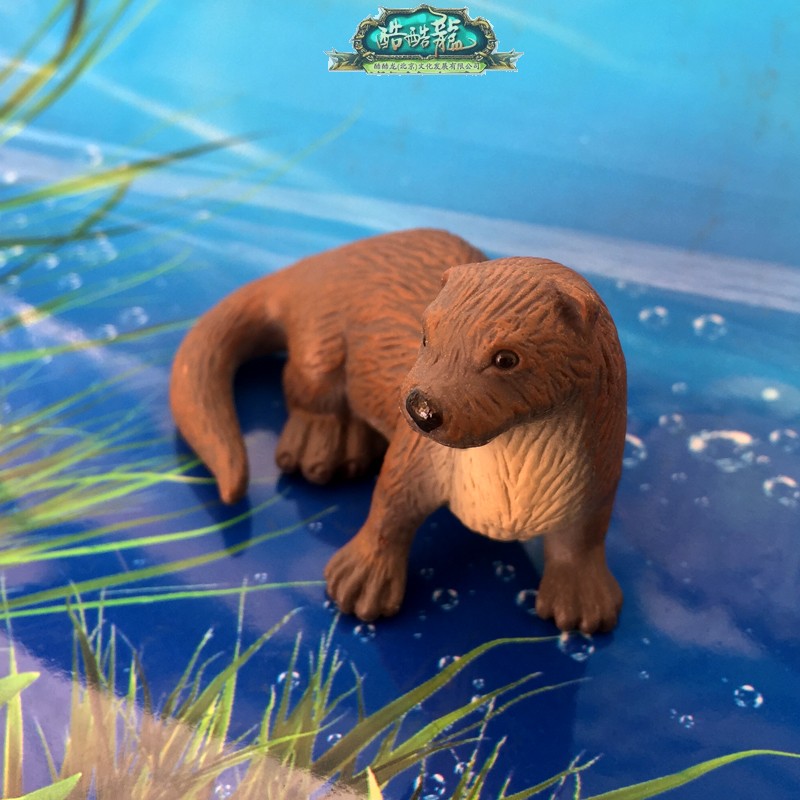 水獭模型玩具美国safari正品欧美静态教学动物玩偶摆件仅剩展品了