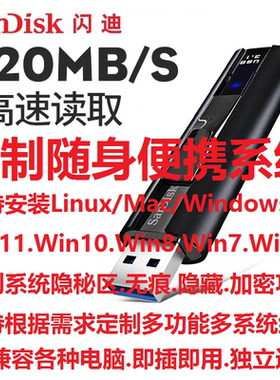Windows To Go系统U盘电脑USB移动便携免硬盘运行口袋影子系统WTG