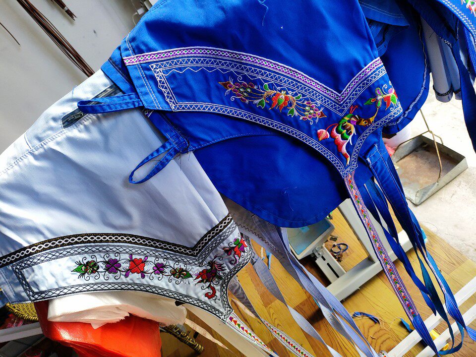 少数民族围腰围腰少数民族苗族贵州围裙长度75公分绣花