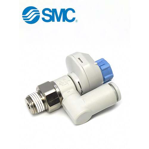 SMC带刻度调节阀AS1301/2311FS-01-02-06-08节流阀万向带锁调速阀