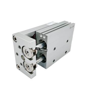 亚德客滑台气缸HLQ6/8/12/16X10X20X30X40X50X75X100SA/SAS/SBS/B