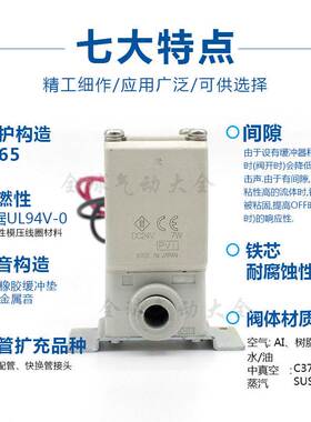 SMC电磁阀接管VX210JA/VX210KA/VX210LA/VX210MA/VX210NA VX240