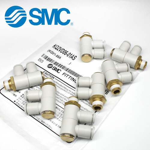 SMC可万向旋转外螺纹三通气管接头KQ2VD04/06/08/10/12-01/02/04A