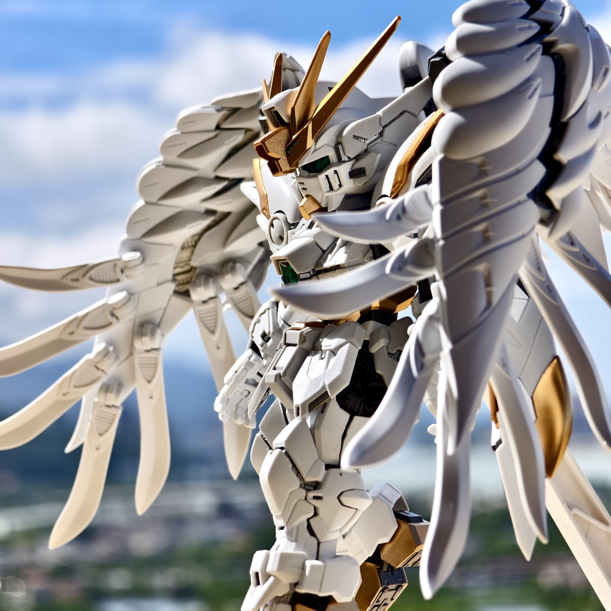 GL钣喷白雪姬MGSD飞翼零式掉毛EW天使涂装手办 机甲拼装模型礼物