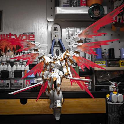 HG迦楼罗神鸟 1/144 光翼特效件高达拼装模型透明翅膀手办配件