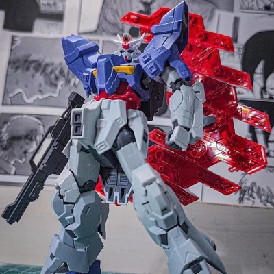 新品HGUC 215 1/144 MOON 月亮高达基地限定 眉月 拼装模型带支架