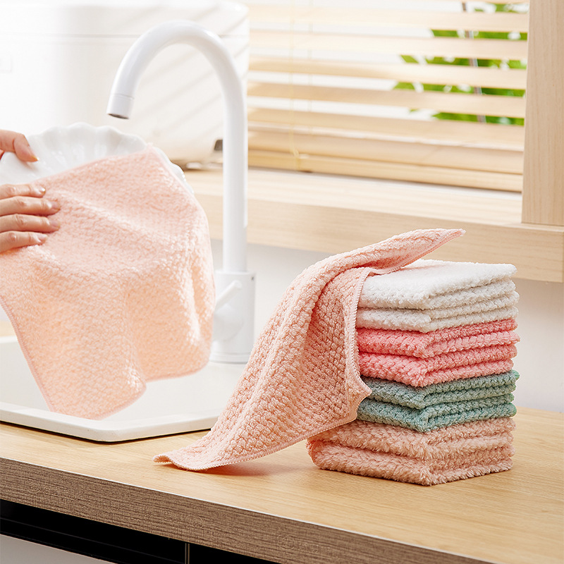多功能懒人抹布家用清洁超吸水洗碗布日用百货菠萝格擦手布