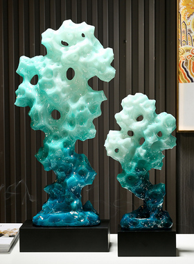 创意太湖石玄关入户摆件