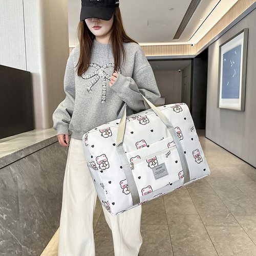 大容量短途旅行包女外出便携学生手提拉杆行李包孕妇待产包收纳袋