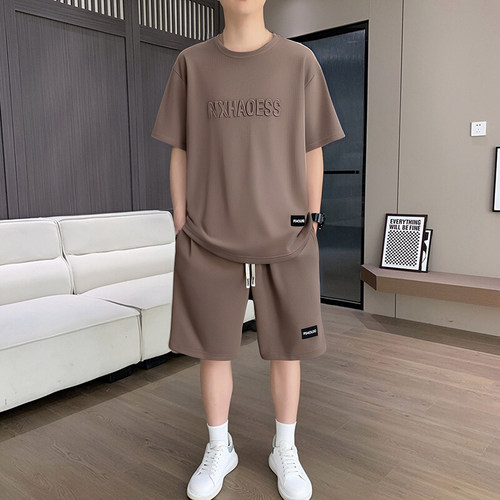 大肚子短袖男士夏季2026新款宽松加肥加大码半袖t恤衣服胖子男装