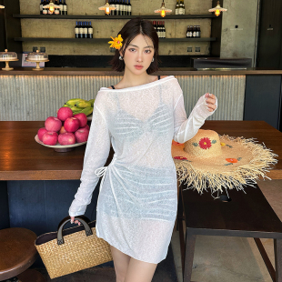 性感辣妹泳衣女大码 胖mm200斤微胖女孩分体比基尼三件套遮肉显瘦