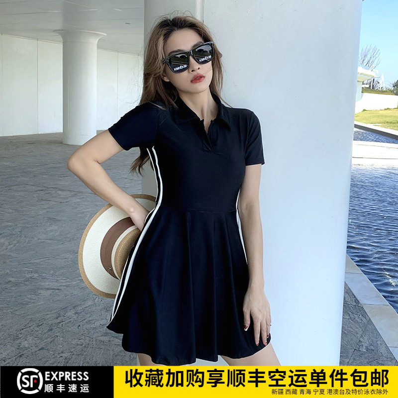 大码运动泳衣2025年新款女连体200斤胖mm遮肚肉显瘦游泳大胸温泉