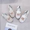 2019 new pattern Korean Edition summer Single shoes Flat bottom Doug shoes Hollow Women's Shoes soft sole non-slip Two wear Maternity shoes