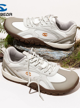 哈比熊HOBIBEAR宽头鞋春秋季平底鞋户外运动鞋宽脚掌友好休闲鞋子