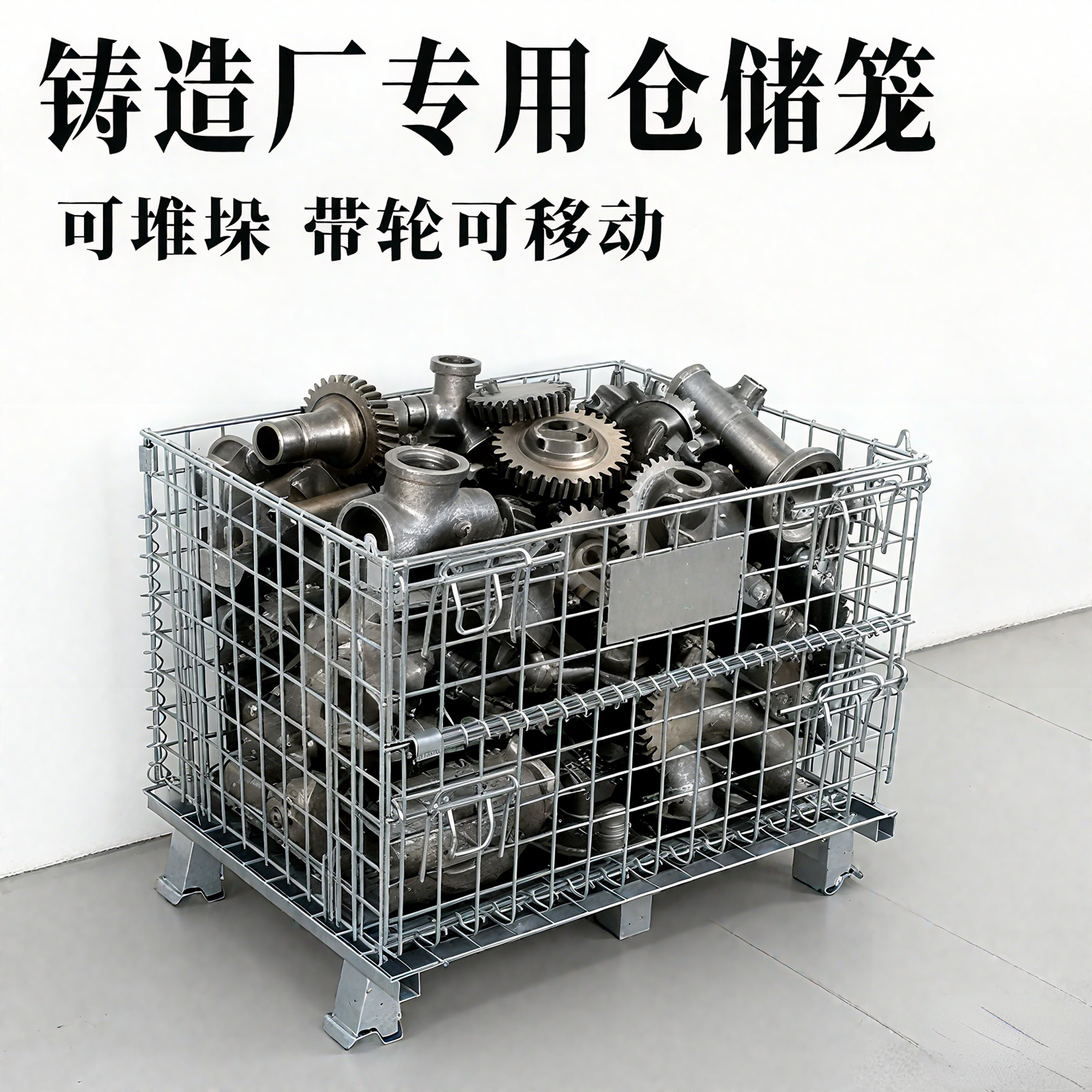 铸件厂专用仓储笼折叠铁框