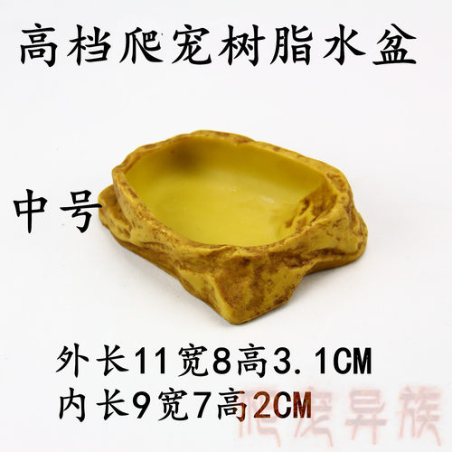 树脂水盆高端宠物饲养水盆食盆树脂水盆食盆爬宠异族