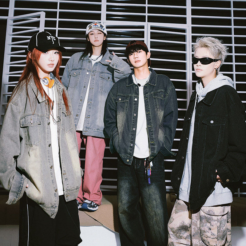 小青年妮家做旧水洗牛仔外套男女街头嘻哈泥力官方美式复古夹克衫,男装,牛仔外套,淘宝优惠券,粉丝福利购,淘宝优惠卷