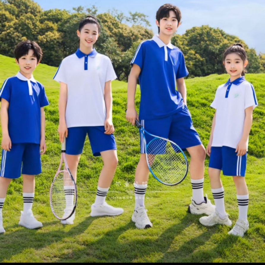 中学生短袖长裤深圳校服