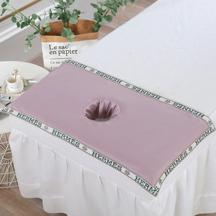 美容院床头趴巾带洞按摩床头洞巾毛巾皮肤管理专用推拿高端镶边款