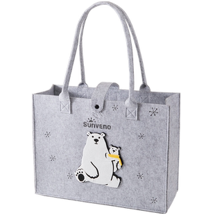 三美婴托特妈咪包产检手提包外出轻便大容量便携手提袋时尚可爱