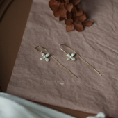 花宿studio 高级感精致闪亮耳线设计百搭瑞丽甜美耳饰 篱下～时尚