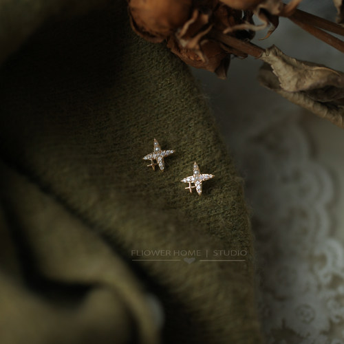 花宿家精致女小巧耳钉