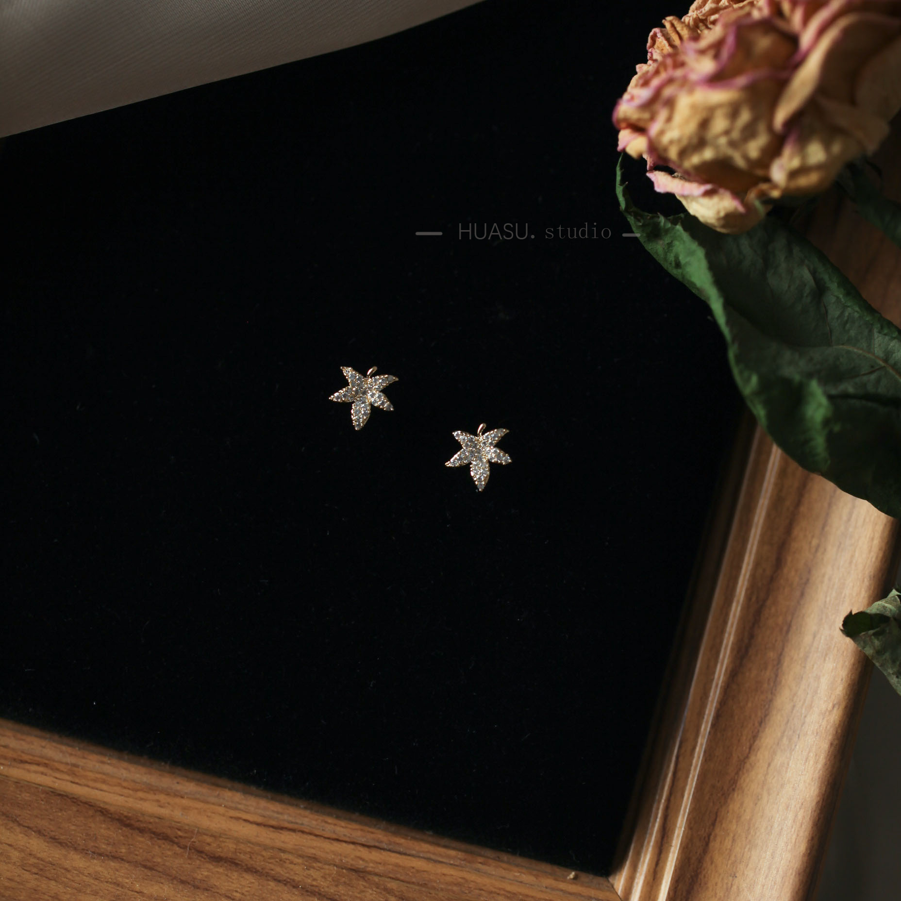 花宿studio小小枫叶甜美风锆石