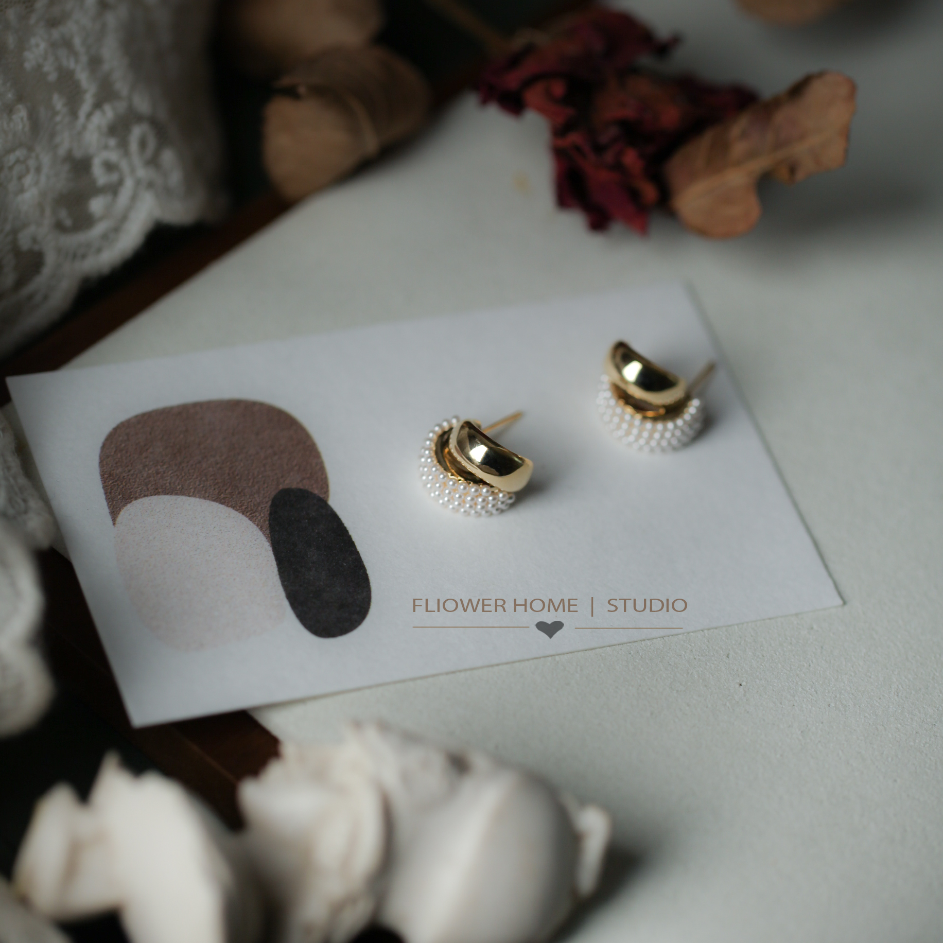 花宿studio 莳禾~时尚高质感精致轻奢设计感个性小众925银针耳环