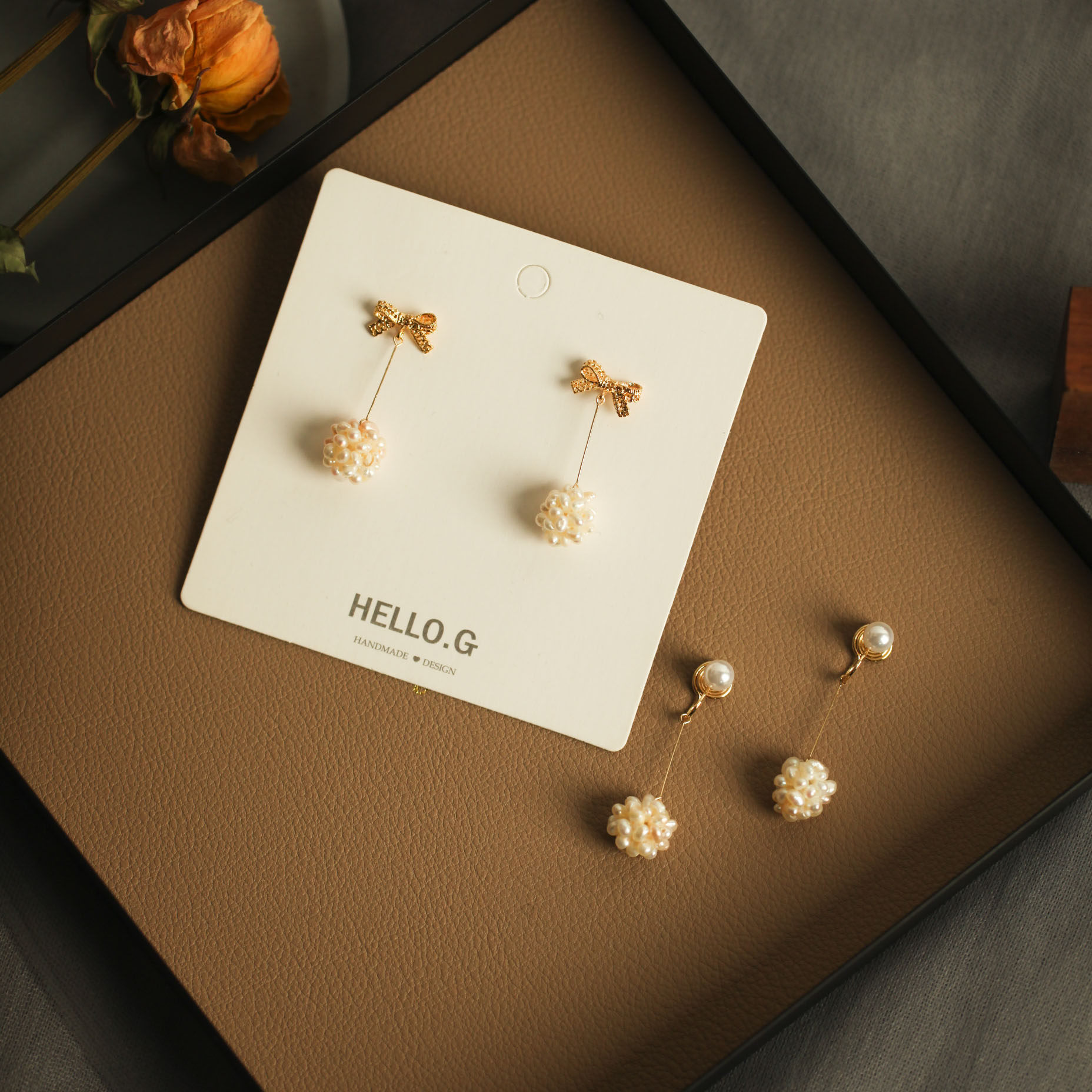 花宿原创设计韩国气质天然淡水珍珠球球蝴蝶结耳环甜美蚊香盘耳夹,饰品/流行首饰/时尚饰品新,耳环,淘宝优惠券,粉丝福利购,淘宝优惠卷