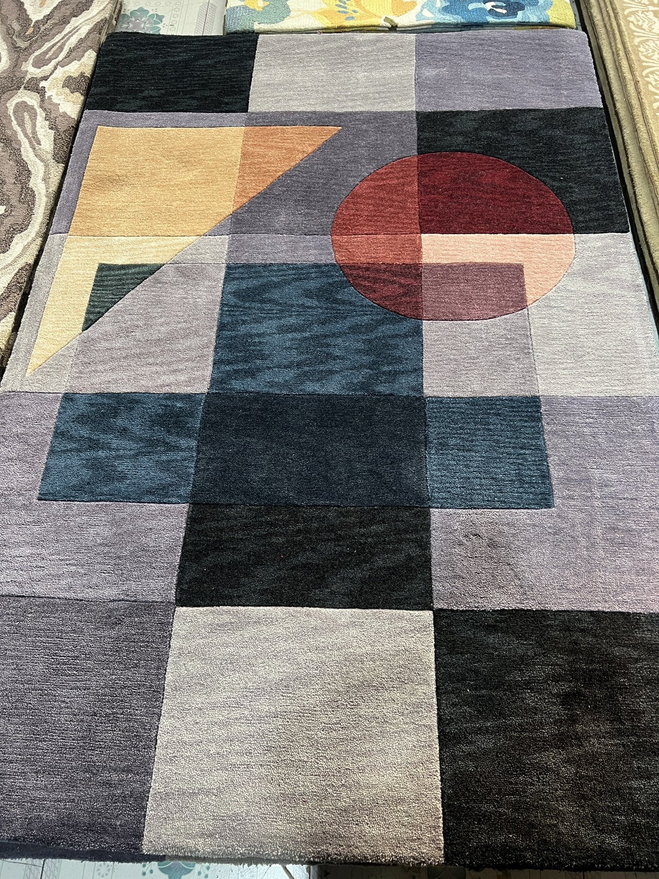 出口美式手工地毯230*150高针加厚家用客厅卧室书房抽象艺术高端,居家布艺,地毯,淘宝优惠券,粉丝福利购,淘宝优惠卷