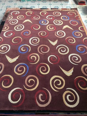 出口外贸清微瑕羊毛手工地毯300*230cm家用客厅美式复古轻奢加厚