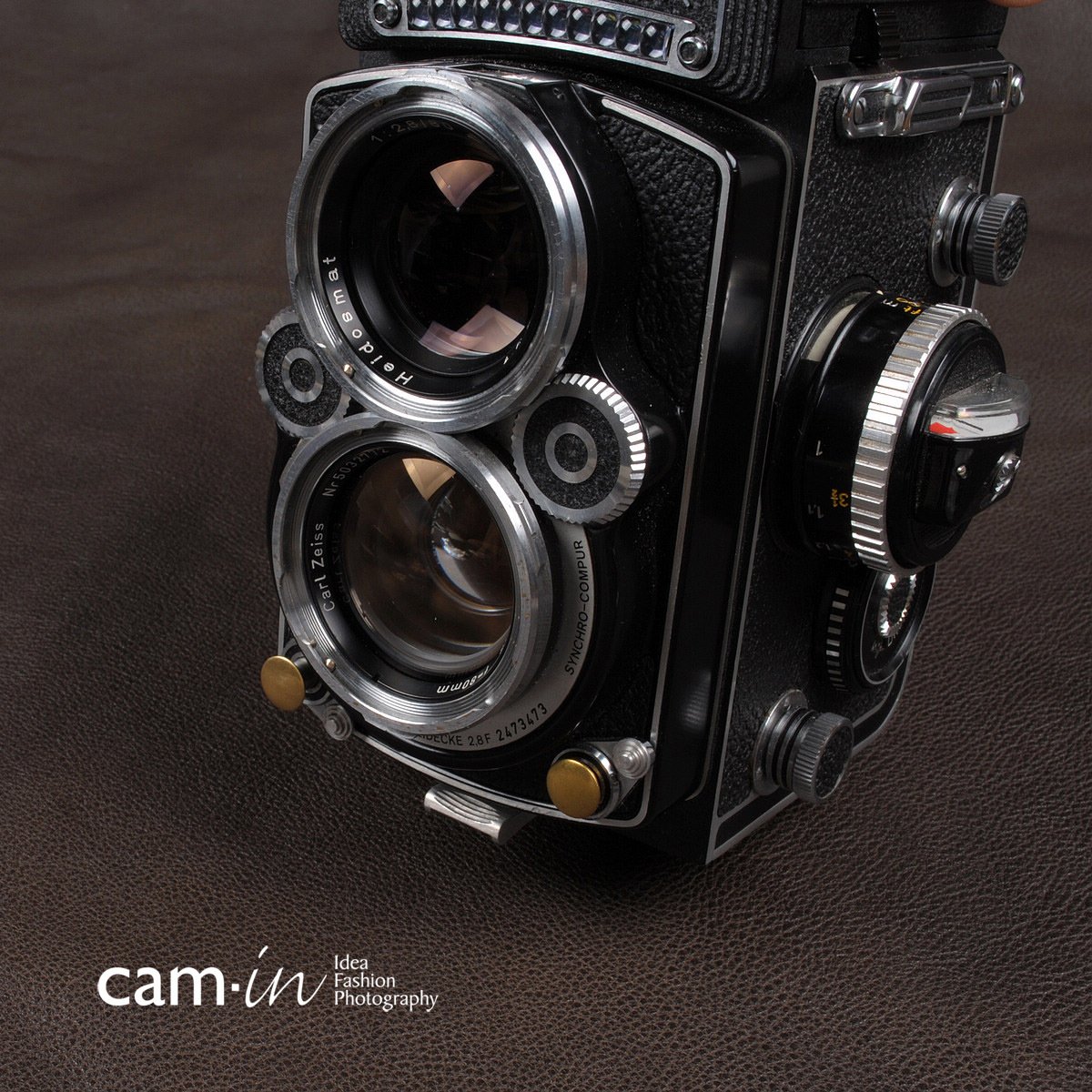 cam-in Rolleiflex闪光灯接口堵头/快门按钮短款长款铜色银色组合