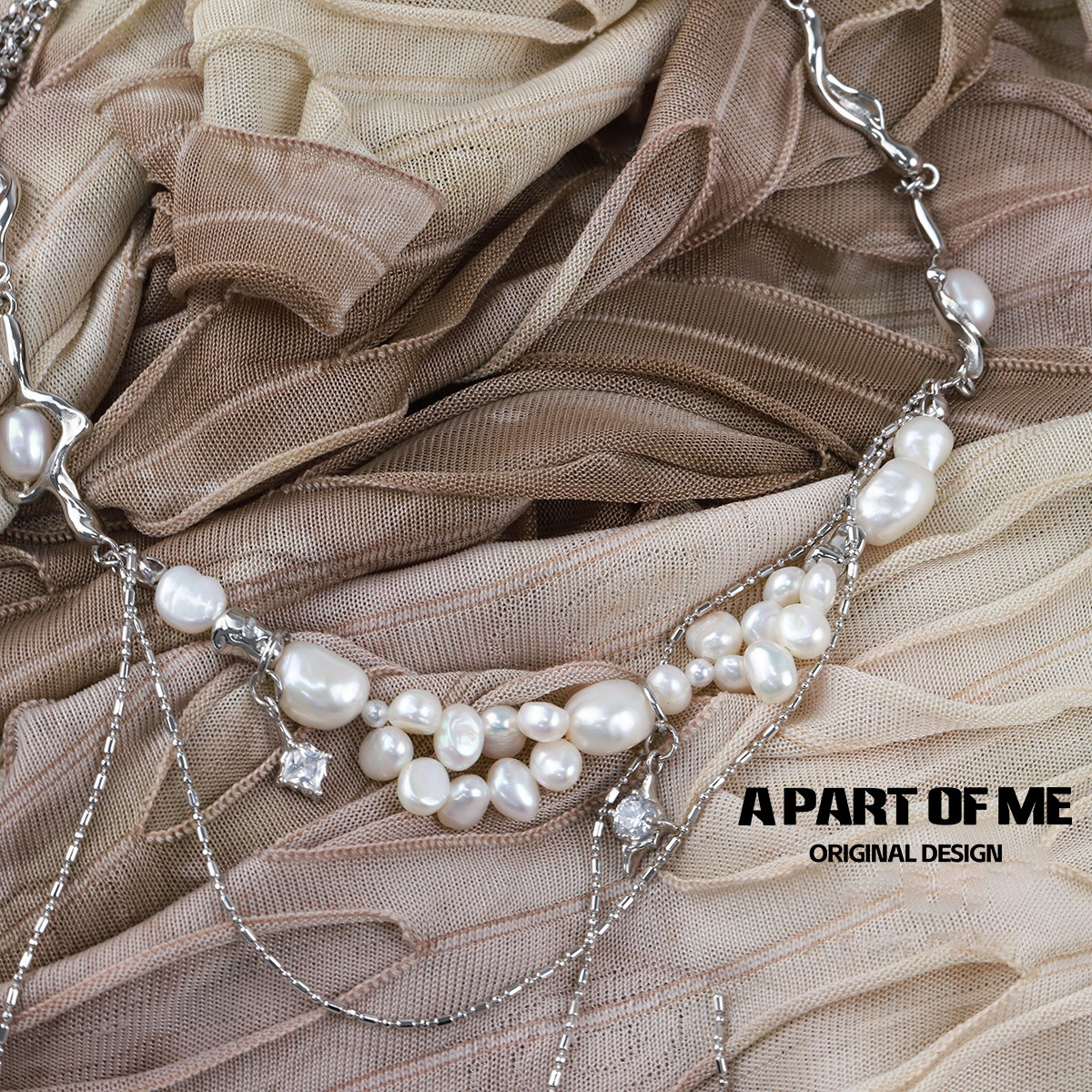 美到封神！原创天然巴洛克珍珠项链女手工串珠轻奢小众锁骨链
