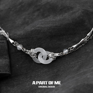 一环一扣思华年 平安扣项链小众高级感锁骨链 原创新中式