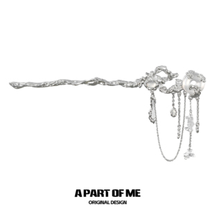 重工打造 原创风铃系列玉髓水晶白玛瑙发簪冷淡风