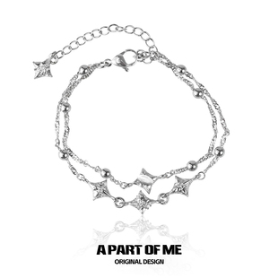 精致纯银不掉色 原创设计小众星星双层手链女轻奢高级感闺蜜送礼