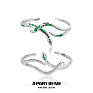 原创无性别斯莱特林绿蛇手镯高级冷淡风手环手链情侣 超帅