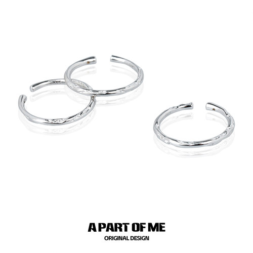APartOfMe纯银素圈戒指冷淡