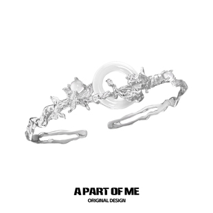 流蝶影系列925纯银蝴蝶天然玉髓手镯不掉色小众新中式 高级感冷淡