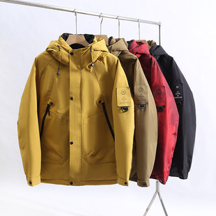 新国标90白鸭绒热反射蓄热工装 高端线清货 情侣羽绒服 BLUE