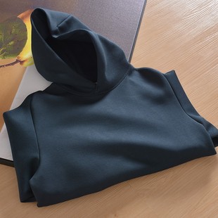 潮 纯棉宽松连帽卫衣运动衫 日单 新疆太空棉舒适简约百搭春秋男士