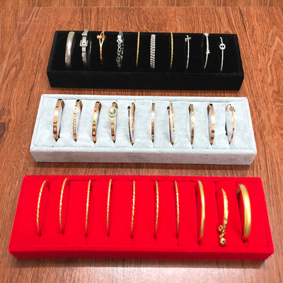 首饰展示架手镯手环玉器收纳托盘