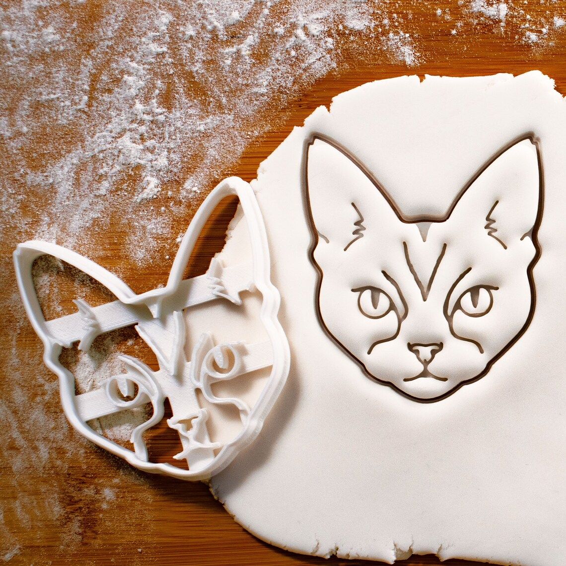 宠物德文帝王猫家用翻糖工具卡通压模糖霜烘焙饼干模型做曲奇模具