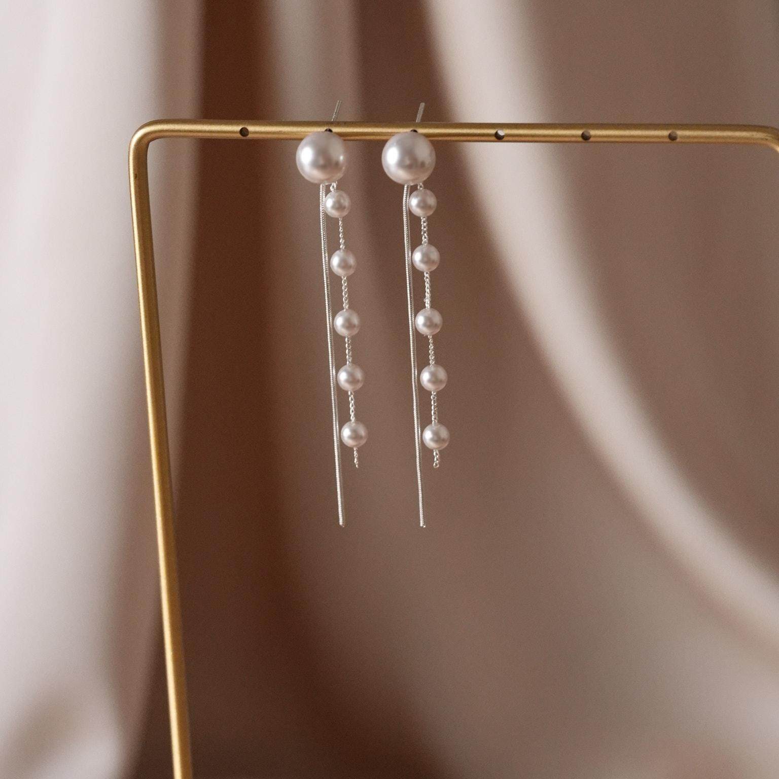 优雅曼塔玫瑰紫珠链条流苏耳钉女长款两戴耳环,饰品/流行首饰/时尚饰品新,银饰耳饰,淘宝优惠券,粉丝福利购,淘宝优惠卷